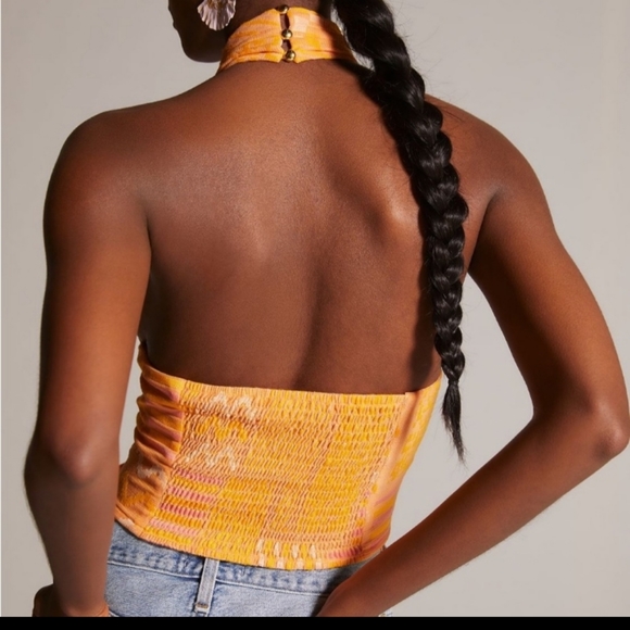 Anthropologie Eva Franco Wrap Halter Top NWT - Picture 3 of 5